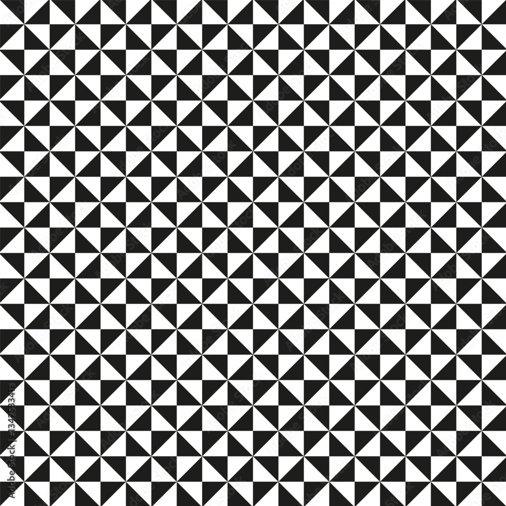 Poster geometric tile pattern. black and white grid. seamless abstract design. vector texture.