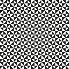 Geometric tile pattern. Black and white grid. Seamless abstract design. Vector texture.