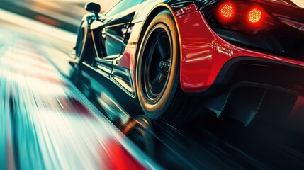 Sports Car Racing Showcased Through a Detailed Lens --ar 16:9 --v 6.1 Job ID: acccc397-2245-4895-9971-4fdff36199ad