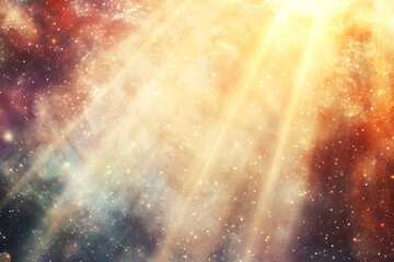 Fototapeta premium Cosmic Rays Illuminate Nebula's Dust