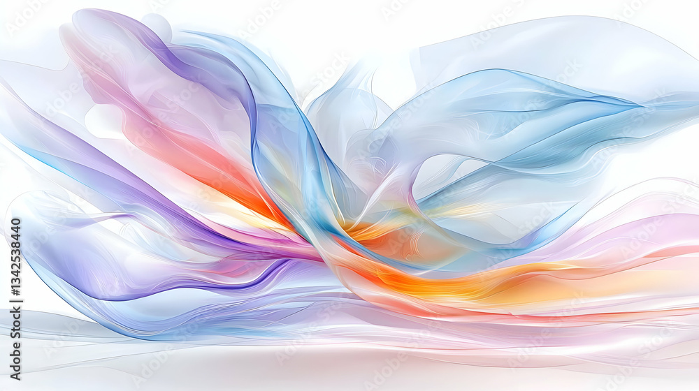 Aufkleber elegant abstract flowing colors and textures creating a dreamy visual experience
