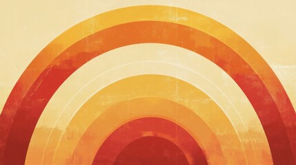 Obraz premium Abstract Retro Rainbow Arch Background Design