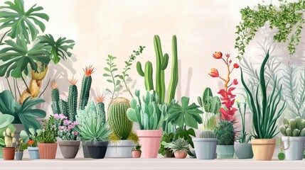 Diverse Indoor Plant Collection