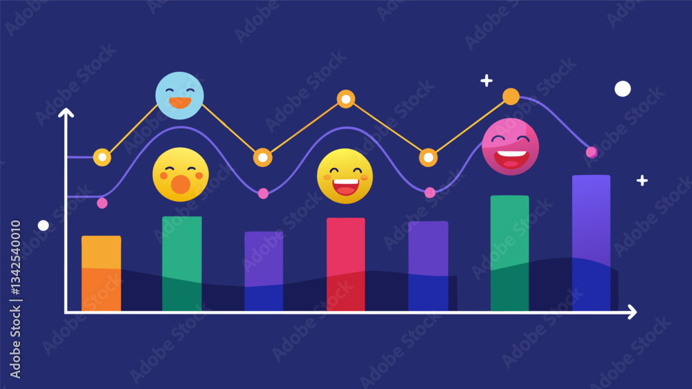 Poster a graph showing fluctuations in overall mood levels throughout a week using data from a mood trackin