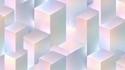 Abstract Pastel Geometric Cube Pattern Backgrounds And Images for Design Purposes and Usage in Different Media Formats like Posters and Print Design and Other Multimedia Applications. Example 3D