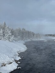 river in winter