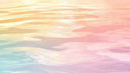 Obraz premium Abstract Water Background Texture Design in Pastel Colors with Smooth Transitions and Vibrant Hues. Summer Vibes. Soft Water and Ocean Background Patterns. Calm and Peaceful Scenery. Gradient Pastel