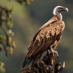 Majestic Vulture: The Apex Scavenger in its Natural Habitat