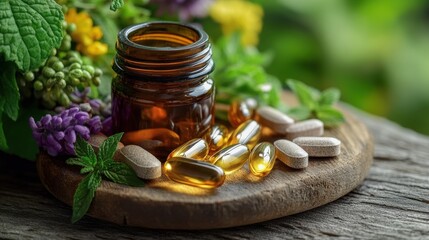 Nature is pharmacy in a bottle, plant-based supplements offering a spectrum of vitamins to nourish your body.