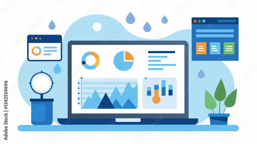 Poster an online portal for water utility companies to view and analyze usage data from customers in order 