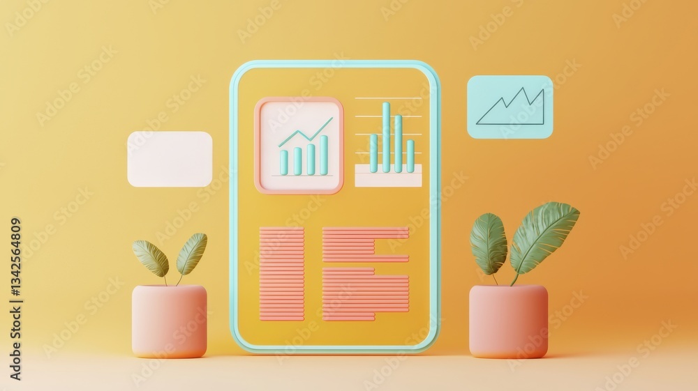 Poster data analysis and visualization techniques modern office infographic design bright environment aesth