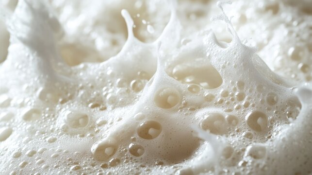A delicate, airy texture of soapy foam, resembling a soft, fluffy cloud, captured in a close-up shot, ready to be used as a sample for your artistic endeavors.