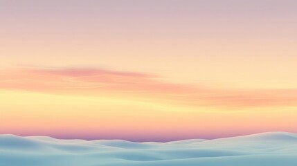 Obraz premium Pastel Sunset Sky Over Soft Cloudscape