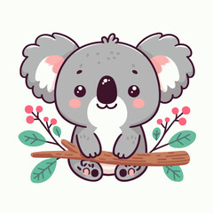 koala animal vector illustration