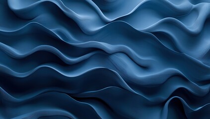 Obraz premium Abstract 3D Blue Wave Background