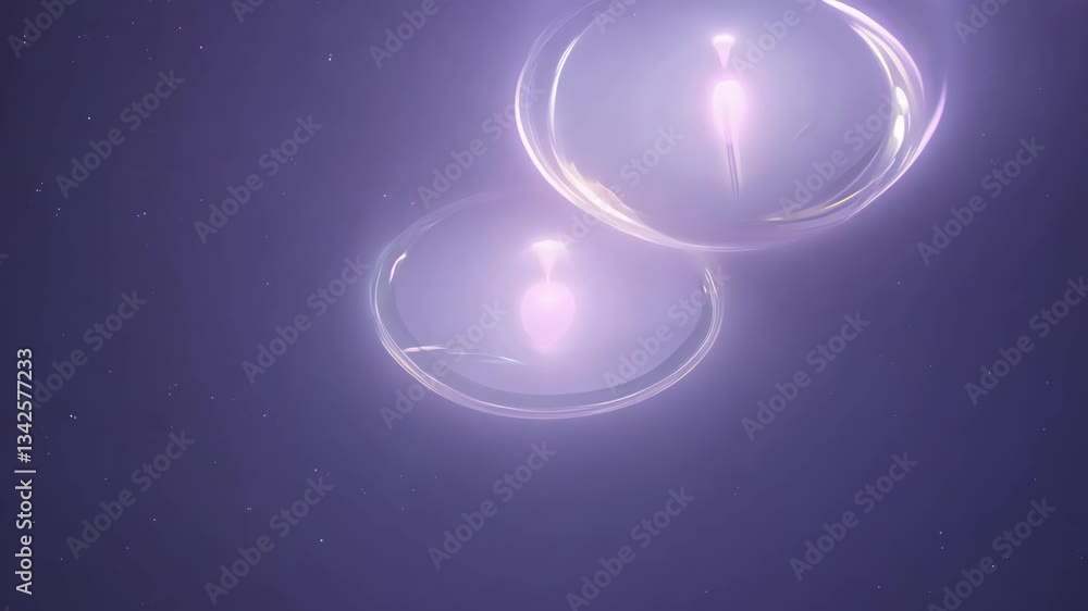 Poster abstract spheres glowing animation - tech background visuals in 4k.