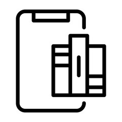 online library Line Icon