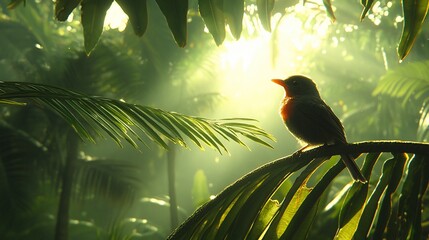 Bird in Tropical Sunlight