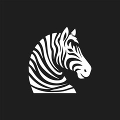 zebra vector silhouette logo 