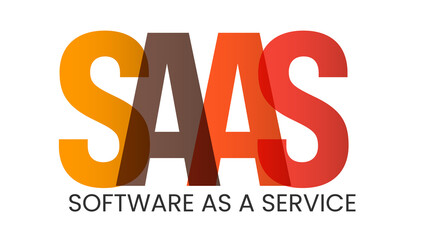 SAAS Software as a service, transparent background