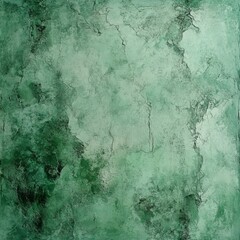 Textured green wall with natural crack patterns and earthy tones