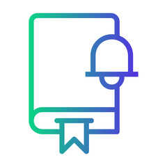 notification Line Gradient Icon