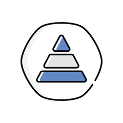 Pyramid  vector icon