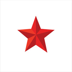 red star icon symbol with vector illustration