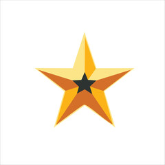 Fototapeta premium golden star icon