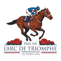 Prestigious Vector Logo for Prix de l'Arc de Triomphe
