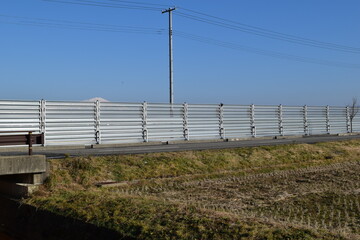 防雪柵 雪国の吹雪対策