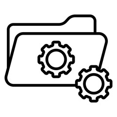 File Management line icon