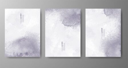 Set of creative hand painted abstract watercolor background. Design for your cover, date, postcard, banner, logo.