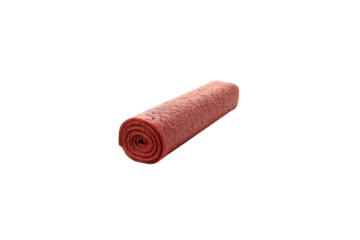 PNG, One red roll of fruit pastille, isolated on white background