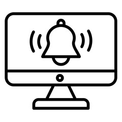 Notification line icon