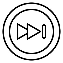 Forward line icon