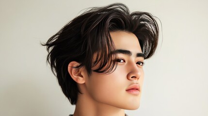 Fototapeta premium Stylish male short haircut