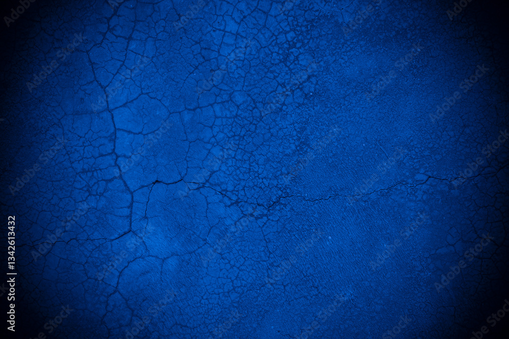 Poster old wall pattern texture cement blue dark abstract blue color design are light with black gradient b