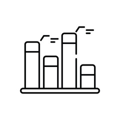 Graph  vector icon