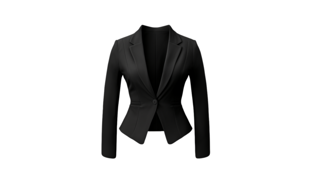 Elegant Black Womens Blazer Professional Style Image