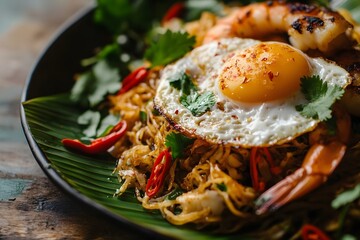 Spicy Indonesian Mie Goreng with Fried Egg