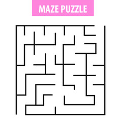 Worksheet education kids. Maze puzzle game vector illustration.Round maze game for kids and adults 