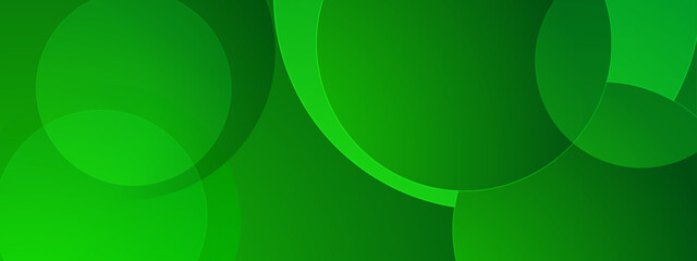 abstract green circle simple shapes gradient geometric background vector illustration, great for business project, presentation background, and wallpaper