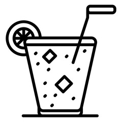 Ice Tea line icon