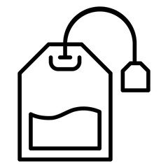 Tea Bag line icon