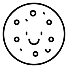 Cookie line icon