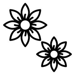 Jasmine line icon