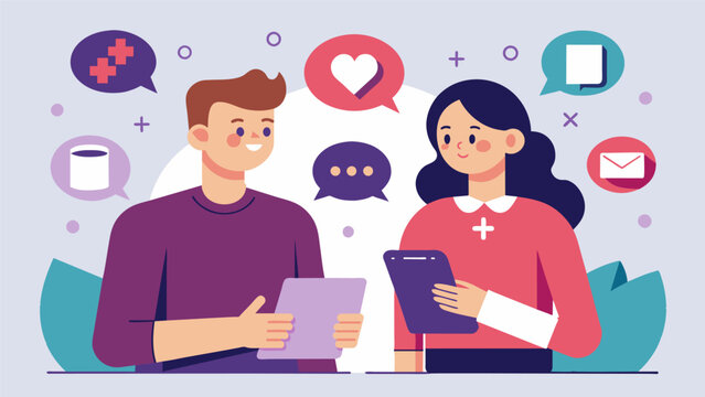 A Gen X couple participates in a workshop on conflict resolution rolemodeling healthy communication patterns and resolving their own differences in a respectful and effective. Vector illustration