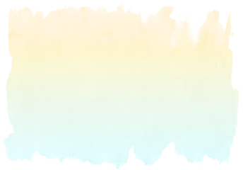 水彩テクスチャ 背景素材 イエローグラデ 黄色 青 春 夏 爽やか 明るい 白背景 png