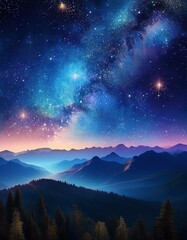 night sky with clouds
